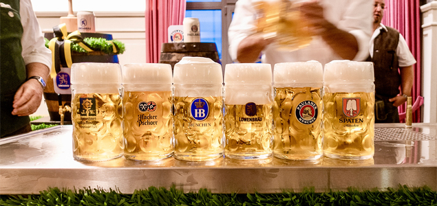 Bier auf dem Münchner Oktoberfest